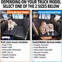YJGF Dog Back Seat Extender for Truck,Truck Seat Cover Back Seat,Dog Hammock for Truck,Pet Seat Covers for Dogs,Hard Bottom Seat Extender for Dogs(Black,for Full Size Truck)