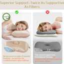 Piercing Pillow - Ear Piercing Pillow With Foam Plug, Adjust Shredded Memory Foam Picrcing Pillow For Side Sleepers, Donut Piliow For Ear With 4.5x4.5''Hole, Ergonomic Curved Design, Satin Champagne
