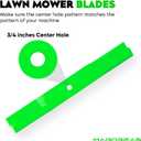 Lawn Mower Blades Low-Lift with 38 inch Decks Fits for AM100946 M82408 050536 for John Deere 111 116 160 165 170 175 355D F510 F525 GT235 LX173 LX176 LX178 LX188 S92, 2 PCS