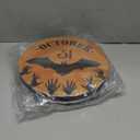 TUMOVO Red Burn Covers for Electric Stove Kitchen Decor Wooden Barrel Round Stove Burner Cellar Gas Burner Covers ,Metal Stove Burner Cover Set of 4 Grape Gilt Fruit Food Pattern(Yellow),10''x10' (Artwork-01)