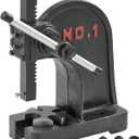 VEVOR Arbor Press, 1 Ton Manual Arbor Press, 5.9" Maximum Height, Cast Iron Heavy-duty Manual Desktop Arbor Press, Precision Hand Press for Stamping, Bending, Stretching, Forming