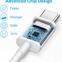 10FT iPhone 17 16 15 Charger Fast Charging - 3 Pack 20W USB C Charger Block and Type C to C Cable Compatible with iPhone 17/17 Pro/17 Pro Max/Air/16/16e/15, iPad Pro, Air 5/4, iPad 10/Mini 6