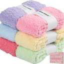 MARTIZA Womens Fuzzy Socks,6 Pairs Cozy Plush Fluffy Slipper Warm Soft Sleep Socks for Women Men Gifts