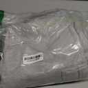 QINSEN Womens Medium Waist Baggy Elastic Waist Sweatpants Casual Fleece Long Pants with Pockets (Small, Light Grey)