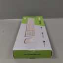 seenda Bluetooth Keyboard and Mouse Combo for Mac, SKM64-2 Rechargeable Slim Wireless Keyboard Mouse Compact, 3 Multi-Device Connection, Compatible for Mac, MacBook Pro/Air, iPad, iPhone, White Silver