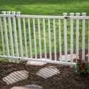 3ft H x 4.2ft W (1 Gate) No Dig Zippity Baskenridge Gate Kit, White Vinyl Picket Fence Gate Kit for Baskenridge Fence Panels, Gate for Backyard, Patio, Outdoor, & Garden Fence, ZP19038