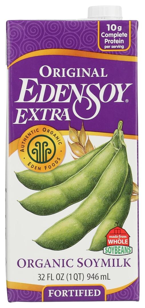 2 x Eden Foods Extra Organic Original Fortified Soymilk, 32 oz