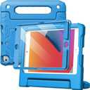 JETech Kids Case for iPad mini 5/4/3/2/1 (7.9-Inch, 2019/2015/2014/2013/2012 Model) with Built-in Screen Protector, Shockproof Full-Body Handle Stand Tablet Protective Cover (Blue)