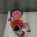 Solar Garden Gnome Statue Holding LED Lantern with Welcome Sign Outdoor Ornaments Waterproof Christmas Decoration for Outside Patio Yard Lawn Decor (Pink)