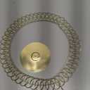 Metal Christmas Card Holder Wreath Xmas Card Display Spiral Photo Holder Decorative Tabletop Photo Rack Spiral Wreath for Holiday Party Picture Table Gift(Gold,Round)