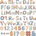 Ireer 216 Pcs Moving Mountains Bulletin Board Letters for Classroom 4" Letters Combo Pack Set Alphabet Numbers Symbols for Bulletin Board Cutouts for Classroom Playroom Bedroom Party Decorations
