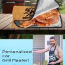 Grilling Smoker Apron & BBQ Blanket Accessories Gifts for Husband, Funny Christmas & Birthday Barbecue Accessories Tools Gifts for Men Who Have Everything (Black)