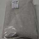 RYB HOME Linen Textured 100% Blackout Curtains for Bedroom, Insulating Energy Saving Window Curtains for Living Room Dining Patio Sliding Glass Door, Wide 52 x Long 84 inch, Beige, 2 Panels