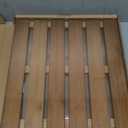 Domax Bamboo Bath Mat - Non Slip Waterproof Wooden Shower Floor Mat for Bathroom, Sauna, Spa, Outdoor Use (Natural, 21.26 x 14.17 x 1.3 Inch)