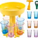 6 Shot Glass Dispenser Holder (Yellow)