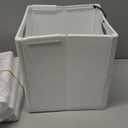 4-Pack Collapsible Plastic Storage Cube Bins, White Foldable Cube Storage Bins