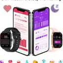 Smart Watch, GPS & Free Maps, 1.96" HD Screen, AI, Bluetooth Call & Text, Health, Fitness & 24/7 Sleep Tracker, 100+ Workout Modes, 5 ATM Water-Resistance, for Men & Women, Android & iOS, 2 Bands