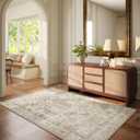 Machine Washable Throw Rugs for Entryway: Door Mat Indoor Entrance 4x6 Small Rug Stain Resistant Non-Slip Low Pile Soft Carpet for Kitchen Front Door Indoor Entry Bathroom Bedroom