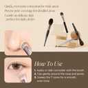 Piccasso Brush 270 Concealer Brush  Perfect for Under-Eye and Spot Coverage, Ideal for Face Makeup, Works with Cream and Liquid Concealers, Perfect Liquid Blush Brush, Genuine Korean Product. (Large Angled)