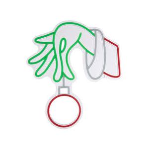 Grinch Hand Christmas Neon Sign Merry Christmas LED Decoration Neon Signs for Wall Decor
