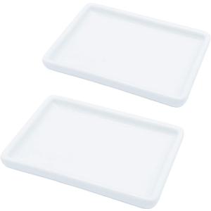 lofekea Ceramic Soap Dish for Shower 2 Pack Bar Soap Holder Palette for Watercolors Soap Tray