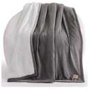 UGG Bliss Throw Blanket Plush Soft Fleece Fluffy Blankets for Bed or Couch Oversized Warm Reversible Machine Washable Medium Weight Home Decor Giftable Throw, 50-inch x 70-inch, Charcoal Grey