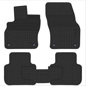 Car Floor Mats Custom Fit for Audi Q3 2025 2024 2023 2022 2021 2020 2019 Rubber Automotive Floor Liners Set Tapetes Waterproof All Weather Protection Heavy Duty Odorless (Full Black)