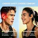 Bone Conduction Headphones, Open Ear Wireless Bluetooth 5.4 Sports Headphones, IP55 Waterproof for Running Cycling Workout, 10H Playtime