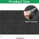 ToLanbbt Outdoor Storage Shed Floor Mat, 5 x 3 FT Waterproof Carport Mat, Washable Furniture Pad with Non Slip Backing for Dust, Oil, Protection, Storage Shed Not Included