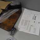 TV Tray Table Heavy Metal Base with Wheel Swivel/Adjustable Height Couch Table, Sofa Arm End Side Table for Living Room and Bedroom, Bed or Small Spaces