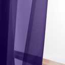 OWENIE Purple Sheer Curtains 96 Inch Length, Elegant Sheer Curtains for Bedroom, Window Voile Sheer Curtain Panels/Drapes/Treatment for Living Room, 2Pcs, Each 42" W x 96" L
