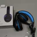 Kids Bluetooth Headphones, 60 Hours Playtime, Bluetooth 5.4 Kids Headphones Wireless, Type-C Fast Charging, 85/94dB Volume Limited, Foldable Toddler Wireless Headsets with Mic-Black Blue