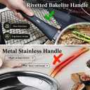 Meythway Stainless Steel Pots and Pans Set Non Toxic, 6PCs Kitchen Cookware Sets with Stay-Cool Handles, Dishwasher Safe&Compatible with All Stovetops(Gas,Electric&Induction)