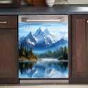 BVBOX Dishwasher Magnet Cover 23"x26", Reusable Magnetic Refrigerator Covers, Decorative Magnets Cover Fridge Door Skin Panel Stickers for Home Kitchen Appliance