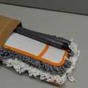 CLEANHOME Mops for Floor Cleaning with 3 Different Washable Pads and Extendable 55 Long Handle, Multifunction Dust Mop for Hardwood,Marble,Tile Floor Mopping,Orange