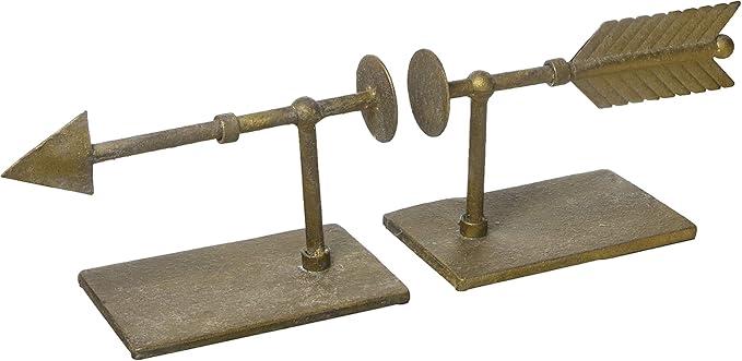 Cyan Design Archer Bookend in an Iron Material with a Rustic Finish