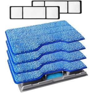 KEEPOW Reusable Mop Pads Refills Compatible with Shark VACMOP VM252 VM200 VM401 VM180 VM252GN VC205 VM250 Cordless Hard Floor Vacuum Mop, VMP30 Compatible with VACMOP Replacement Pads,  Pack
