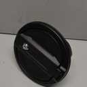 Savadicar Locking Gas Cap Cover, Fuel Filler Tank Door with Lock Compatible with 2018-2025 Jeep Wrangler JL JLU 4xe 2 and 4 Door, ABS + Aluminum Alloy Structure, Replacement Accessories, Black