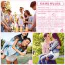 6 Sets Bottle Chug Baby Shower Games Juegos Para Plastic Baby Bottles Bibs Disposable Diapers Gender Reveal Games Baby Changing Diaper Race Game Decoration (Pink)