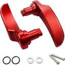 MDPROMCP Saddle Bag Latch Lever - Saddle Bag Lid Lifters Aluminum Compatible With Harley Davidson 2014-2025 Street Glide Road King Special Road Glide Special Ultra Limited with Hard Bags (Red)