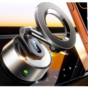 LISEN Suction Phone Mount【2026 Auto Vacuum 3.0】, 360 Adjustable Magnetic Phone Holder for Car Dashboard Universal Magsafe Accessories Gifts for Men Women for iPhone 17 Pro Max Air 16 15 14 13 12