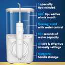 Waterpik Promax Water Flosser with SmartAdvance Mode for Daily Gum Health and Cleaning Teeth, Braces, Implants, ADA Accepted, Small Quiet Design, Electric Flosser with 10 Settings, 5 Tips, WF-23