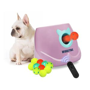 Automatic Dog Ball Launcher, Dog Ball Fetch Machine with Remote Control, Auto Ball Thrower for Small Dogs and Puppies, Pet Self Playing Toys, Indoor ...
