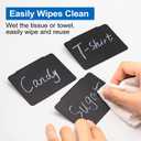 Plastic Basket Label Clip, Bin Clip Labels on Baskets Pantry Storage Box Clip Label Include 20 Pieces Label Bins Clip + 2 White Chalk Makers, Label Holder Set for Kitchen Office Home Organization