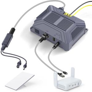 EDUP LOVE Starlink Mini PoE Injector & 12V Starlink Adapter Splitter for Starlink Mini/Mini X, Soldering-Type RJ45 150W GigE Passive PoE, ESD Protection DC 9-36V to 48V/3A Power Supply