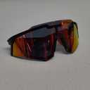 ROCKBROS Polarized Sunglasses for Men Women UV Protection Cycling Sunglasses Sport Glasses (Red Yellow)