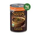 Amy's Soup, Organic Light in Sodium Variety Pack, Vegetable, Split Pea and Lentil Canned Soup, Made With Organic Vegetables, Pack of 6 (EXP 08/31/28)