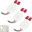 W10843353 W10695459 Refrigerator LED Light Module Assembly Fits Compatible with Whirlpool KitchenAid Maytag GSS30C6EYY03 WRF767SDHZ00 Replaces W11126053 W11205083 W11683243 W10660728 (3 Pcs)