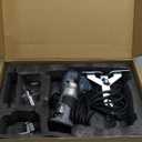 AVID POWER 6.5 Amp 1.25 HP Compact Router Tools for Woodworking, Fixed Base Wood Router with Trim Router Bits, 6 Variable Speeds, Edge Guide, Roller Guide, Dust Hood (Blue, 65mm)