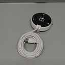 Power Cable and Plug-in Mount for Floodlight Cams Compatible with Floodlight Cam Wired Pro/Plus, Blink Wired Floodlight Camera, Electrical Box with 20ft Weatherproof Cable -(2in1 Mount and Cord Set) (White)